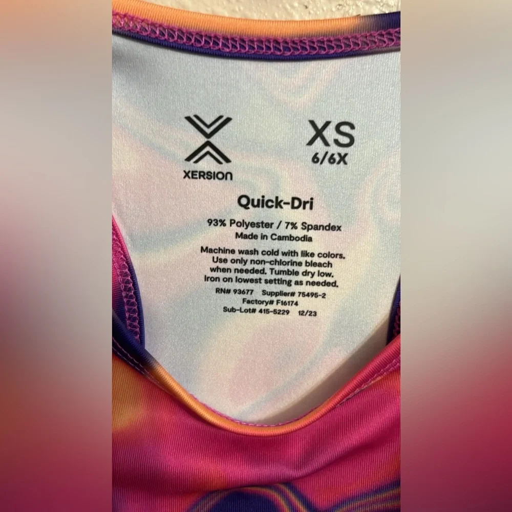 Xersion tank top for swimming  for girls